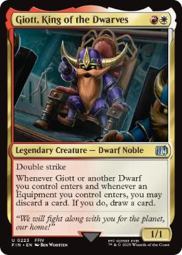《ドワーフの王、ジオット/Giott, King of the Dwarves》[FIN] 金U