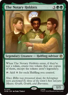 《ホビットの公証人/The Notary Hobbits》[HOB] 緑R