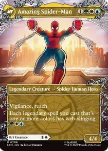 ■ボーダーレス■《ピーター・パーカー/Peter Parker》/《アメイジング・スパイダーマン/Amazing Spider-Man》[SPM-BF] 白R