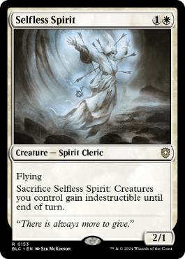 《無私の霊魂/Selfless Spirit》[BLC] 白R