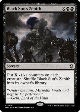 《黒の太陽の頂点/Black Sun's Zenith》[MKC] 黒R