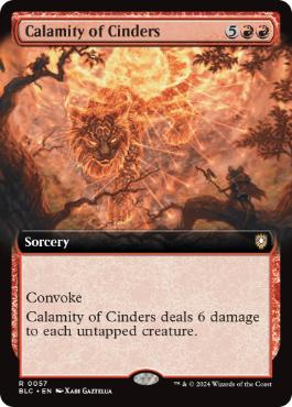 ■拡張アート■《燃えがらの災厄/Calamity of Cinders》[BLC] 赤R
