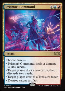 《プリズマリの命令/Prismari Command》[TDC] 金R