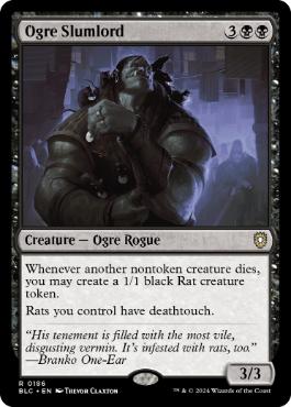 《オーガの貧王/Ogre Slumlord》[BLC] 黒R