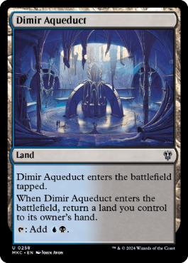 《ディミーアの水路/Dimir Aqueduct》[MKC] 土地U