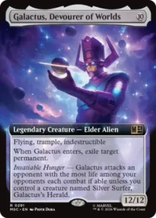 ■拡張アート■《世界を喰らうもの、ギャラクタス/Galactus, Devourer of Worlds》[MSC] 無R