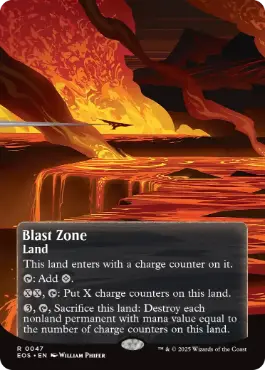 (047)■ボーダーレス■《爆発域/Blast Zone》[EOS] 土地R