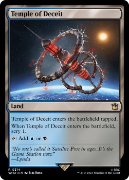 《欺瞞の神殿/Temple of Deceit》[WHO] 土地R