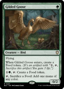 《金のガチョウ/Gilded Goose》[BLC] 緑R