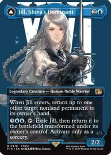 ■ボーダーレス■《シヴァのドミナント、ジル/Jill, Shiva's Dominant》/《氷の召喚獣、シヴァ/Shiva, Warden of Ice》[FIN-BF] 青R