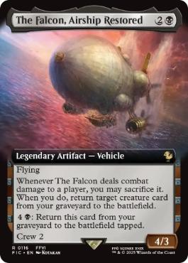 ■拡張アート■《よみがえる翼、ファルコン号/The Falcon, Airship Restored》[FIC] 黒R