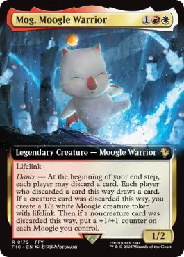 ■拡張アート■《モーグリ族の戦士、モグ/Mog, Moogle Warrior》[FIC] 金R