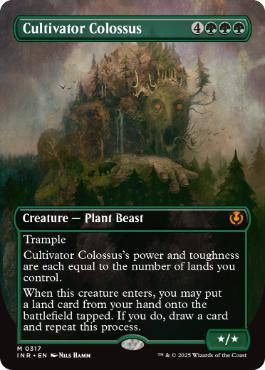 ■ボーダーレス■《耕作する巨躯/Cultivator Colossus》[INR] 緑R