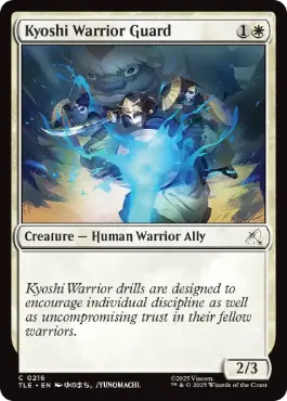 《キヨシの守護戦士/Kyoshi Warrior Guard》[TLE] 白C