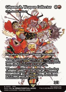 ■ショーケース■《武人ギルガメッシュ/Gilgamesh, Weapon Collector》/《山賊の頭、伍堂/Godo, Bandit Warlord》[FCA] 赤R