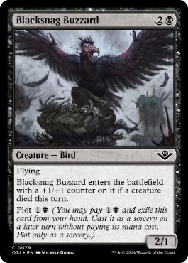 《黒鉤のノスリ/Blacksnag Buzzard》[OTJ] 黒C