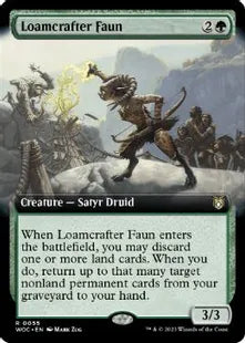 ■拡張アート■《壌土造りのフォーン/Loamcrafter Faun》[WOC] 緑R