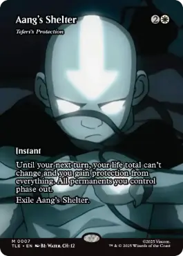 ■ボーダーレス■《アンのシェルター/Aang's Shelter》//《テフェリーの防御/Teferi's Protection》[TLE] 白R