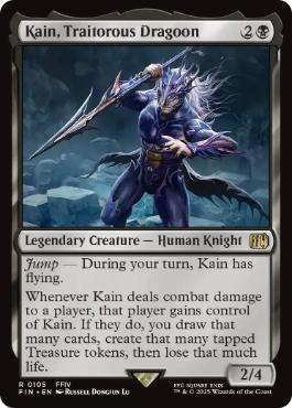 《苦悩の竜騎士、カイン/Kain, Traitorous Dragoon》[FIN] 黒R