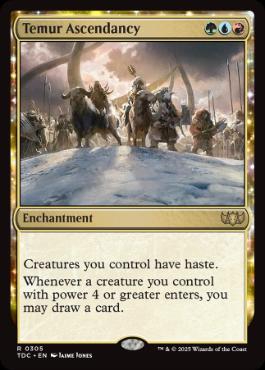 《ティムールの隆盛/Temur Ascendancy》[TDC] 金R