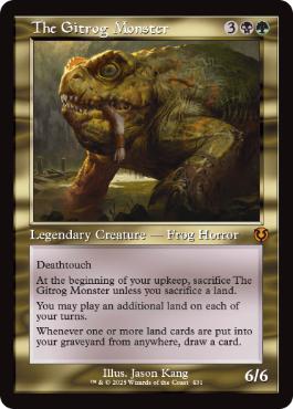 ■旧枠■《ギトラグの怪物/The Gitrog Monster》[INR] 金R