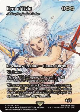 ■ショーケース■《光の英雄/Hero of Light》/《輝かしい聖戦士、エーデリン/Adeline, Resplendent Cathar》[FCA] 白R