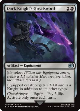 《「暗黒騎士」の両手剣/Dark Knight's Greatsword》[FIN] 黒U