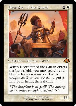 ■旧枠■《護衛募集員/Recruiter of the Guard》[MH3-BF] 白R