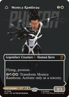 ■ボーダーレス■《モニカ・ランボー/Monica Rambeau》/《光の化身、フォトン/Photon, Living Light》[MSH-BF] 白R