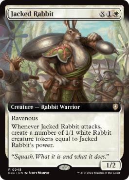 ■拡張アート■《頑健な兎/Jacked Rabbit》[BLC] 白R