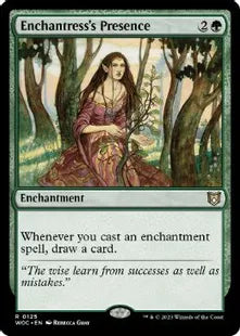 《女魔術師の存在/Enchantress's Presence》[WOC] 緑R
