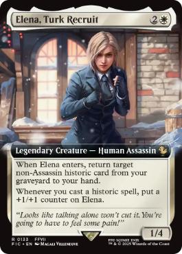 ■拡張アート■《タークスの新人、イリーナ/Elena, Turk Recruit》[FIC] 白R