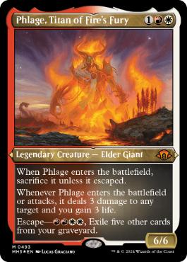 《火の怒りのタイタン、フレージ/Phlage, Titan of Fire's Fury》[MH3-BF] 金R