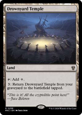 《溺墓の寺院/Drownyard Temple》[MKC] 土地R