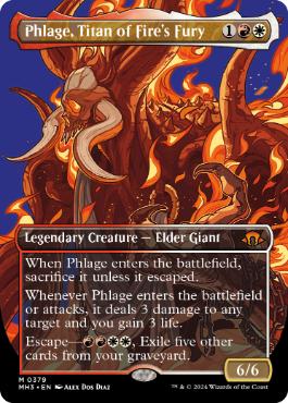 ■ボーダーレス■《火の怒りのタイタン、フレージ/Phlage, Titan of Fire's Fury》[MH3-BF] 金R