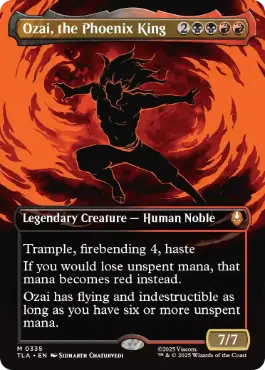 (335)■ボーダーレス■《不死鳥王、オザイ/Ozai, the Phoenix King》[TLA-BF] 金R