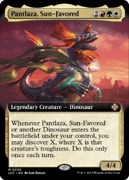 ■拡張アート■《太陽の寵児、パントラザ/Pantlaza, Sun-Favored》[LCC] 金R