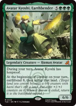 《土のベンダー、アバター・キヨシ/Avatar Kyoshi, Earthbender》[TLE] 緑R