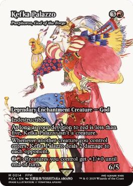 ■ショーケース■《ケフカ・パラッツォ/Kefka Palazzo》/《鍛冶の神、パーフォロス/Purphoros, God of the Forge》[FCA] 赤R