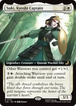 ■拡張アート■《キヨシの隊長、スキ/Suki, Kyoshi Captain》[TLE] 白R