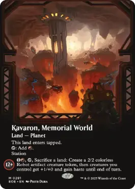 ■ボーダーレス■《記念の星、カヴァーロン/Kavaron, Memorial World》[EOE-BF] 土地R