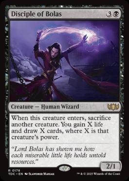《ボーラスの信奉者/Disciple of Bolas》[TDC] 黒R