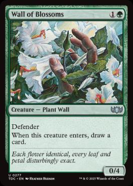《花の壁/Wall of Blossoms》[TDC] 緑U