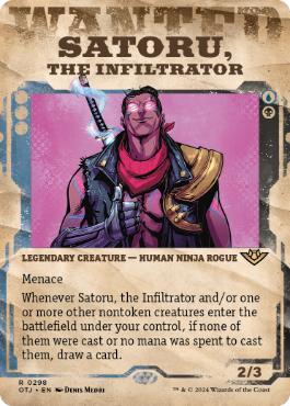 ■ショーケース■《潜入者、悟/Satoru, the Infiltrator》[OTJ-BF] 金R
