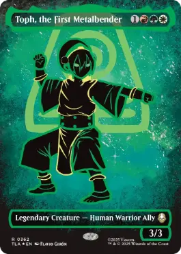 ■ボーダーレス■《最初の金属のベンダー、トフ/Toph, the First Metalbender》[TLA-BF] 金R