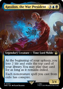 ■拡張アート■《戦時大統領、ラシロン/Rassilon, the War President》[WHO-BF] 金R