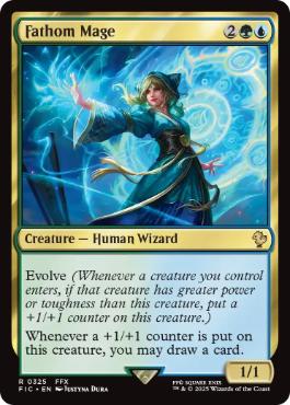 《水深の魔道士/Fathom Mage》[FIC] 金R