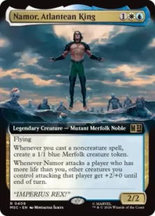 ■拡張アート■《アトランティスの王、ネイモア/Namor, Atlantean King》[MSC] 金R