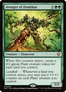 《ゼンディカーの報復者/Avenger of Zendikar》[ECC] 緑R