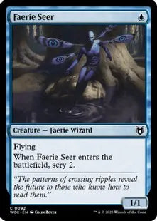 《フェアリーの予見者/Faerie Seer》[WOC] 青C